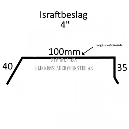 Israftbeslag, 100mm / 4