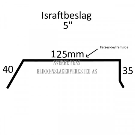 Israftbeslag, 125mm / 5